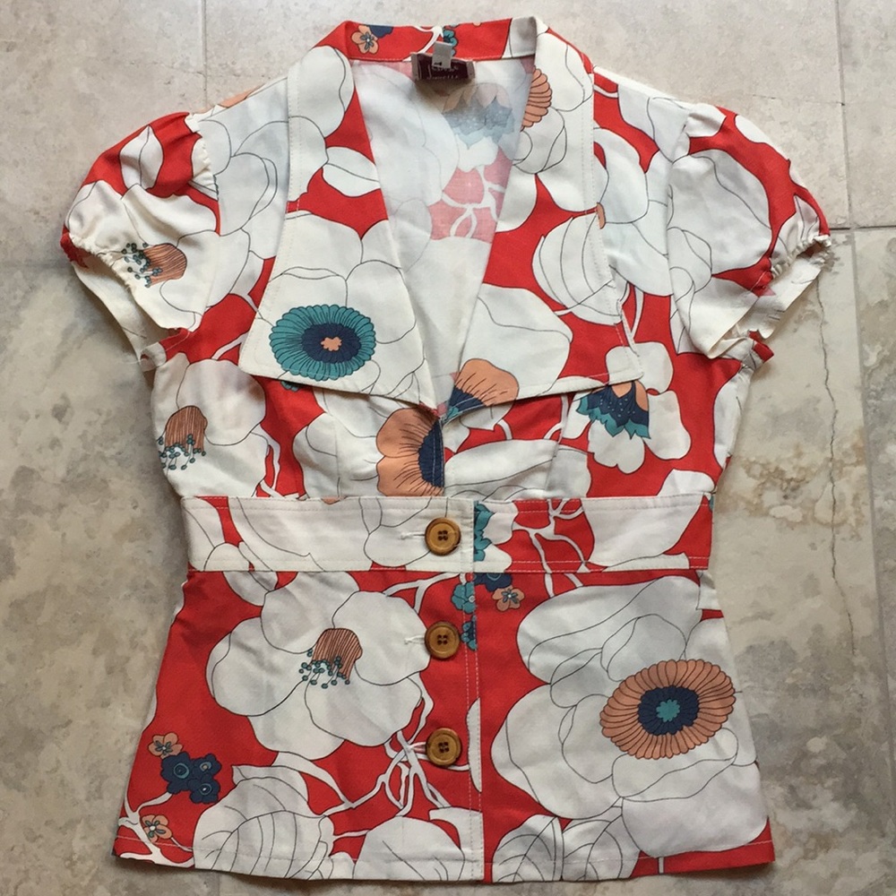 Nanette Lepore short sleeve blazer jacket